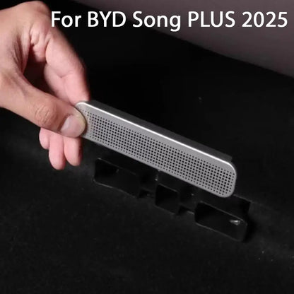 1 paire de couvercles de protection de sortie de climatiseur de voiture, pour BYD Song PLUS 2025, Anti-blocage, Grille de sortie de siège arrière, décor