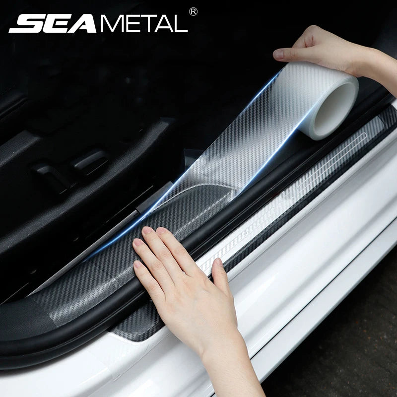 SEAMETAL autocollant de protection de porte de voiture Nano bande transparente 10m Anti-Collision autocollants de pare-chocs de voiture Films de protection accessoires de voiture