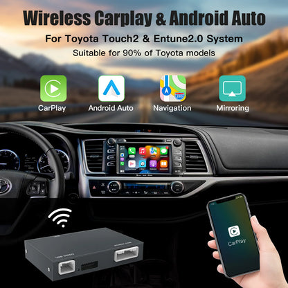 2026 nouveau module Carplay Android Auto sans fil pour TOYOTA CHR Corolla Camry Auris prius RAV4 Avensis Highlander décodeur de jeu de voiture