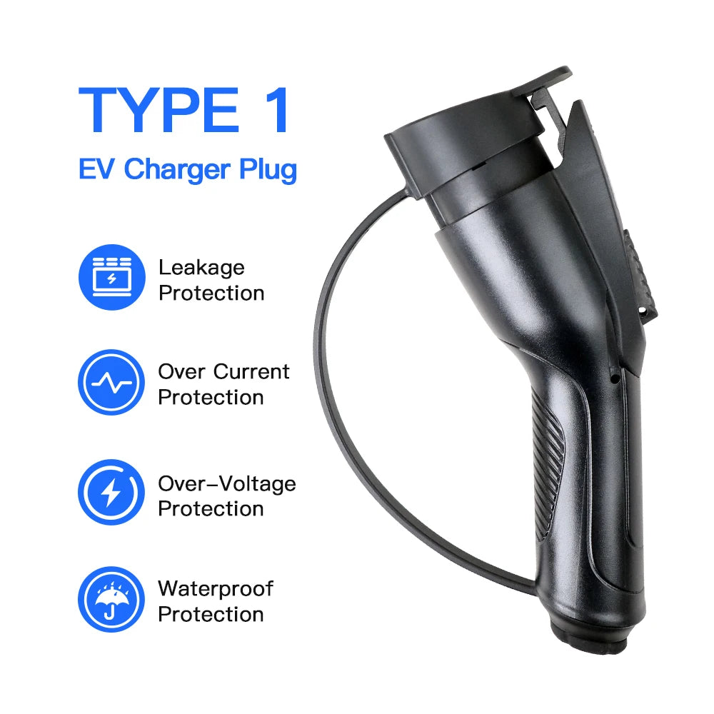 Kolanky Ev chargeur prise adaptateur Type 1 EVSE SAE J1772 convertisseur 16A 3.6kw 32A 7.2kw prise de véhicule de voiture électrique