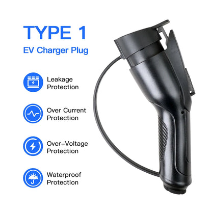 Kolanky Ev chargeur prise adaptateur Type 1 EVSE SAE J1772 convertisseur 16A 3.6kw 32A 7.2kw prise de véhicule de voiture électrique