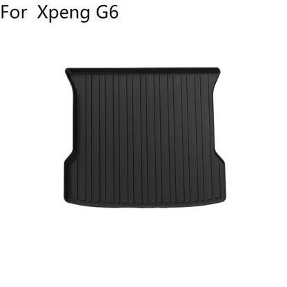 Pour Xpeng G6 2025-2023 tapis de sol tapis de coffre tous temps avant arrière tapis de doublure de chargement, accessoires de coussinets de pied antidérapants imperméables
