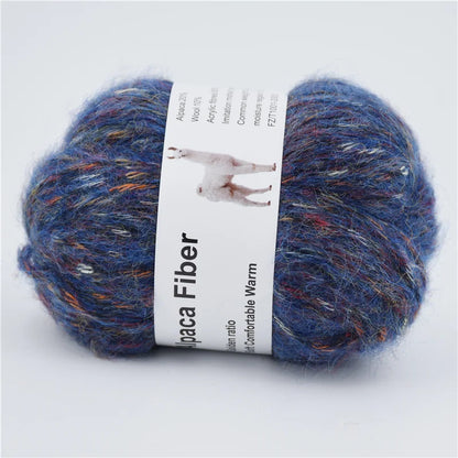 Fil épais tricoté en alpaga, 50g, aiguille colorée chaude, Crochet, écharpe tricotée à la main, fil de laine en coton Alize