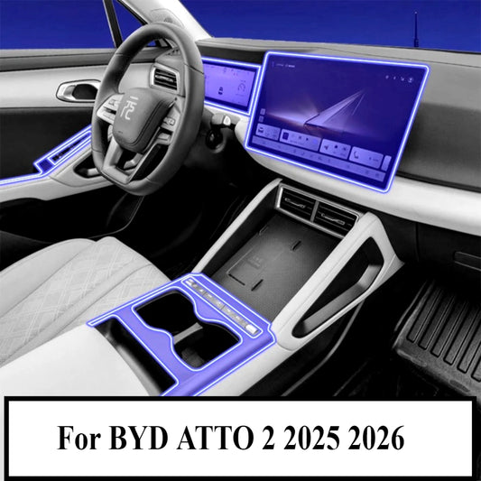 Film de Protection PPF pour BYD ATTO 2 2025 2026, accessoires de voiture, TPU transparent LCD, panneau d'équipement de Navigation GPS, Console centrale