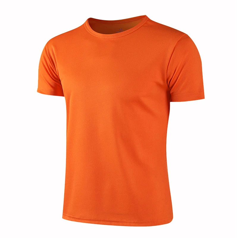 T-shirt de sport à manches courtes à séchage rapide pour hommes et femmes, maillot de gym, chemise de fitness, t-shirt de course, vêtements de sport respirants pour adolescents