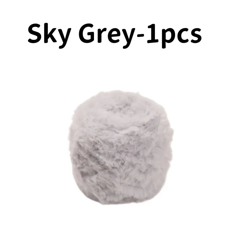 Fil de fourrure Super doux, 1 œuf de 100 grammes, fil de fausse fourrure épais et moelleux pour cils, accessoires et couvertures pour écharpe tricotée au Crochet