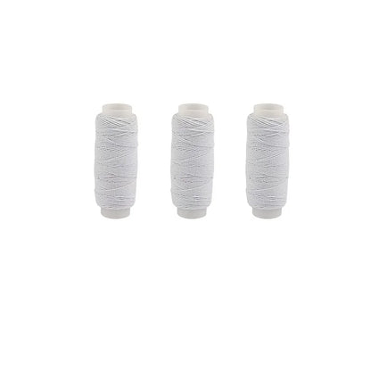 Fil élastique noir et blanc de 20m, corde élastique de 0.6mm, très fin, haute élasticité, ligne inférieure pour Machine à coudre, ligne de liaison pour vêtements de bricolage