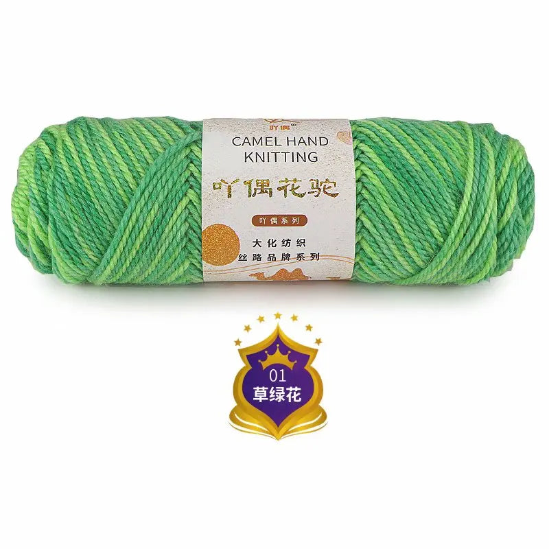 Fil de Barrage pour Ogo Tricot en Coton Mélangé, Peigné, Crochet Arc-en-ciel, DIY, Pull, Chapeau, 3mm, 100g