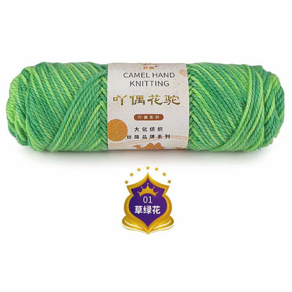 Fil de Barrage pour Ogo Tricot en Coton Mélangé, Peigné, Crochet Arc-en-ciel, DIY, Pull, Chapeau, 3mm, 100g