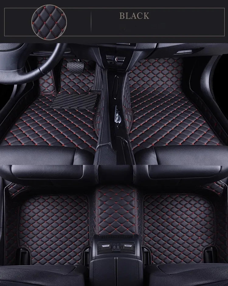 Tapis de Sol de Voiture 3D Personnalisé en Cuir Artificiel, Accessoires d'Nikpour BMW Série 5 E39 1995-2004 E60 F10 G30 2017-2022