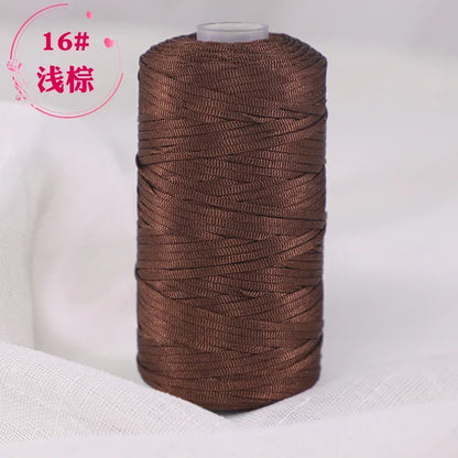 Fil de Crochet d'été en Satin, 100g/bobine, sangle conçue, fil fantaisie mélangé pour bricolage, chapeau, sac à main, pull, chapeau, 1 pièce
