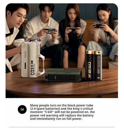 DOKIY 22.5W Super compartiment de batterie 5000/10000/20000mAh batterie externe avec boucle à crochet 21700 Li-ion batterie chargeur Portable