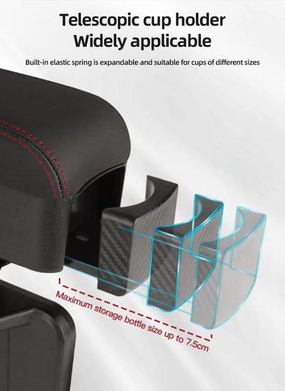 Organisateur de stockage d'espace de Console centrale de voiture réglable en hauteur avec plateau relevable Support de coude accoudoir pour SUV berline
