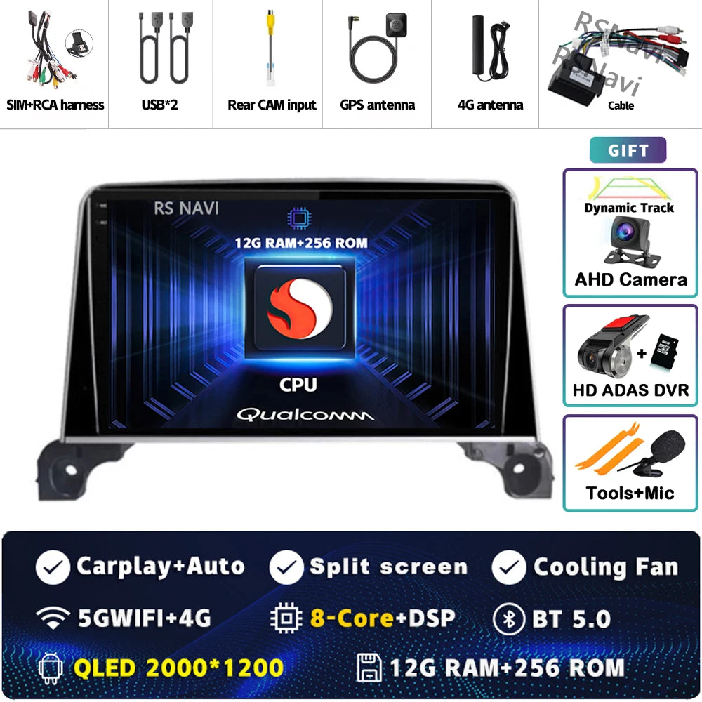 Autoradio Android 15 Carplay pour Peugeot 5008 4008 3008 2017 2018 2019 2020 lecteur vidéo multimédia Navigation GPS stéréo DVD BT