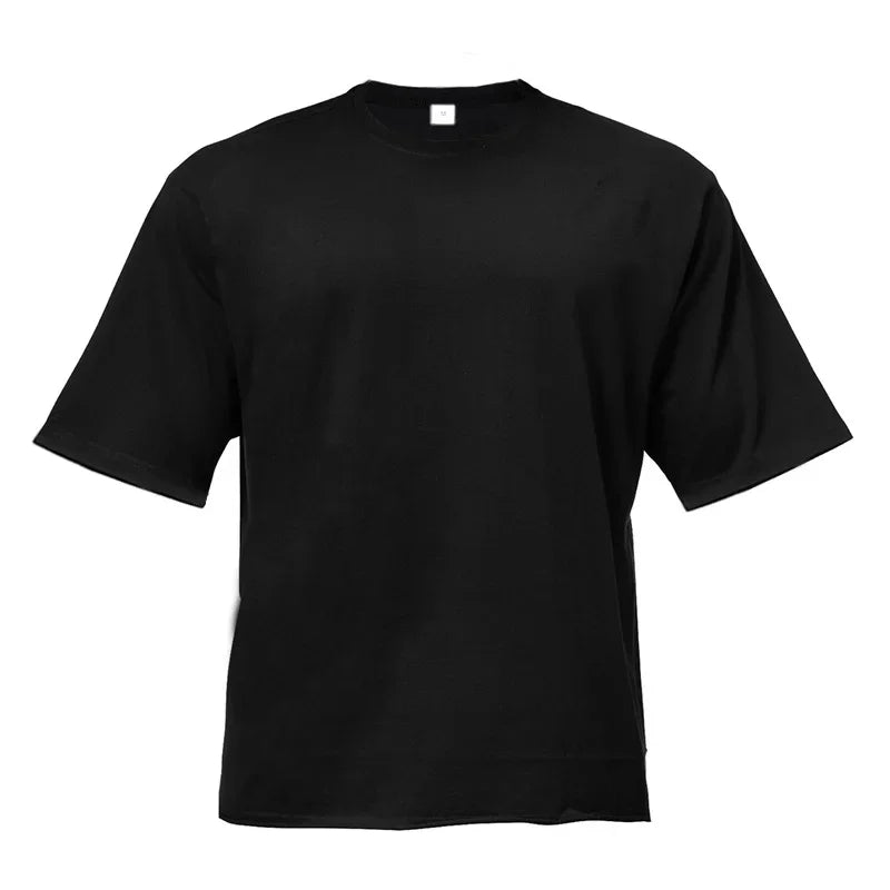 T-shirt à Manches Courtes en Coton pour Homme, Vêtement de Fitness, Gym, Musculation, dehors, Été