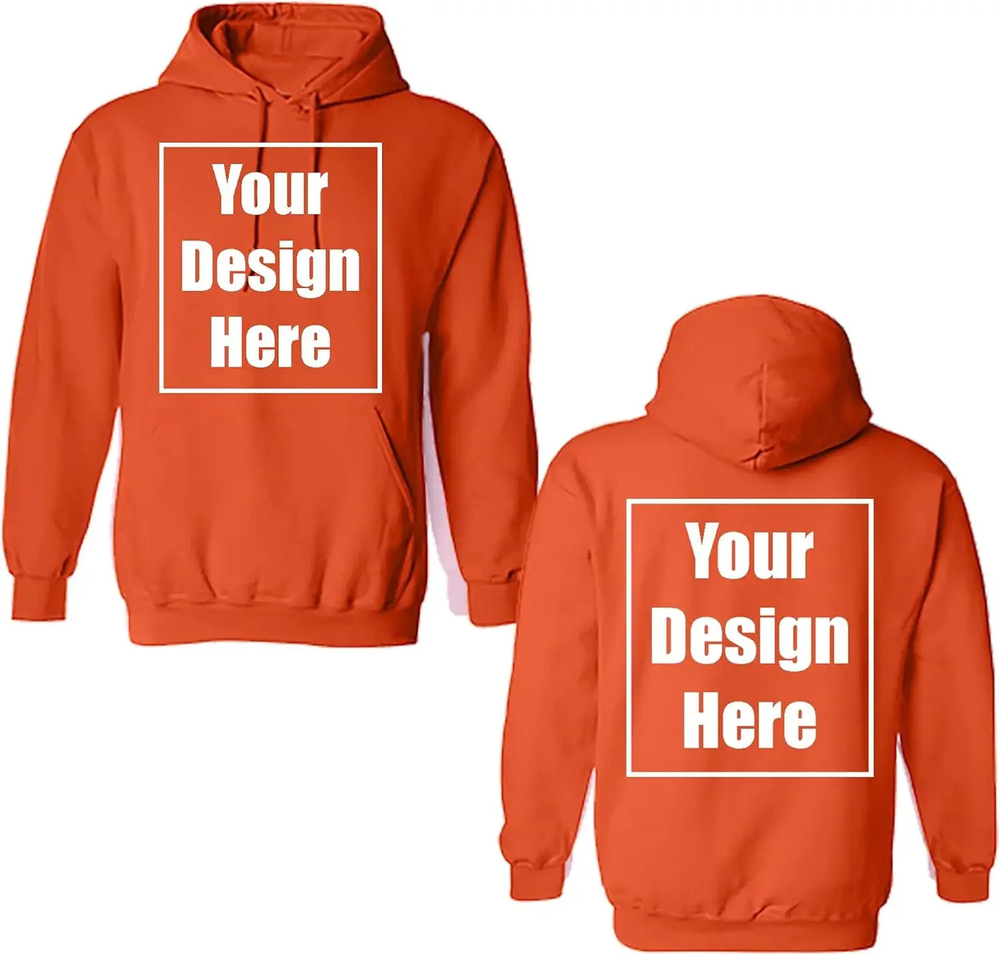 Chemises de ville ajoutez votre propre conception de texte personnalisé personnalisé avant et arrière sweat à capuche fête d'anniversaire personnalisation vêtements
