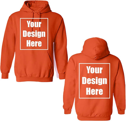 Chemises de ville ajoutez votre propre conception de texte personnalisé personnalisé avant et arrière sweat à capuche fête d'anniversaire personnalisation vêtements