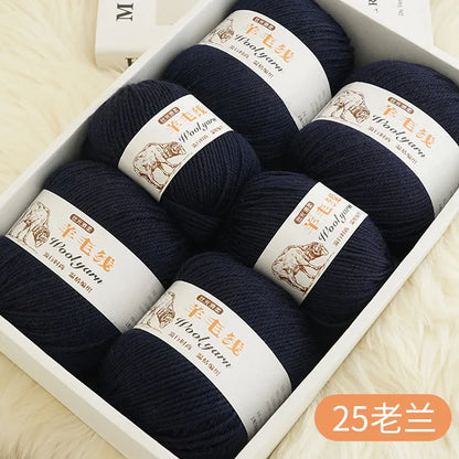 Fil de laine mélangé au Crochet de qualité supérieure, pour pull, écharpe, fil épais, 4 plis, 3 pièces x 100g = 300 grammes