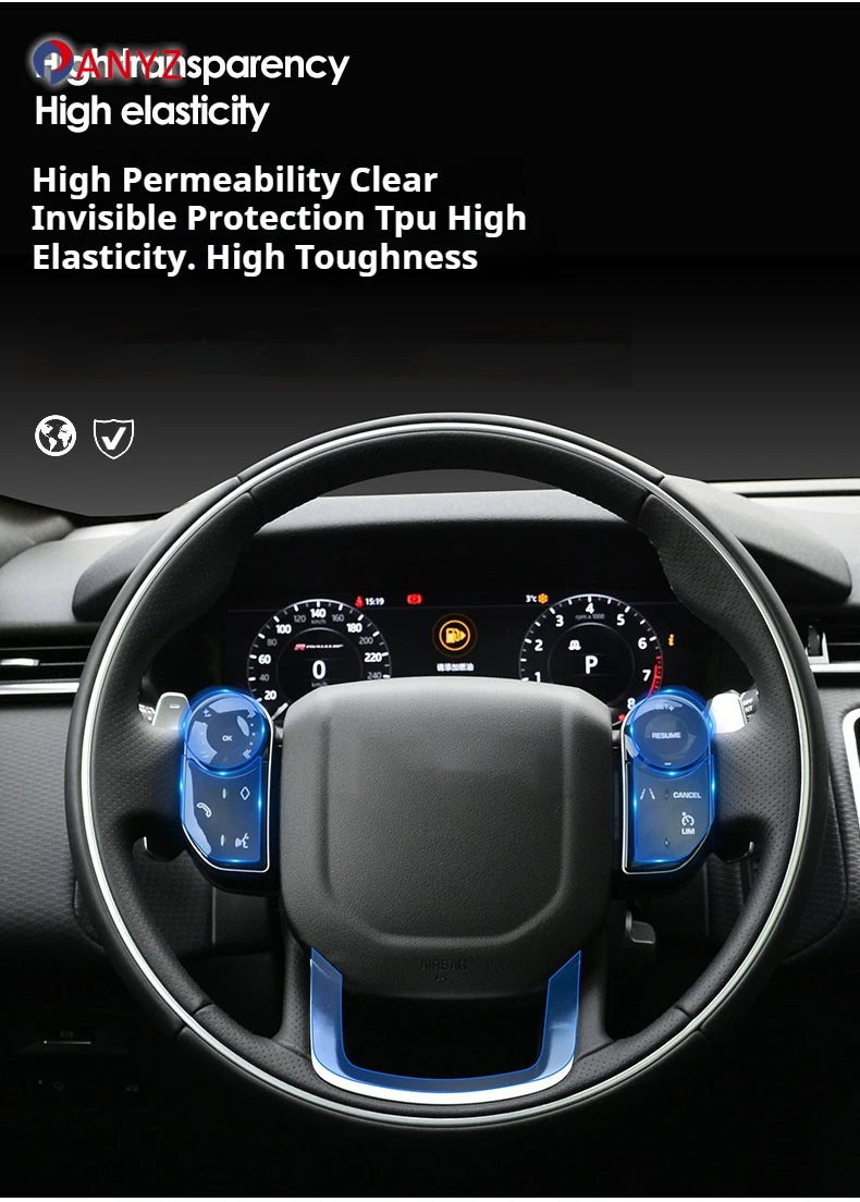 Autocollant de protection pour panneau d'engrenage en TPU transparent, accessoires d'intérieur de voiture pour Lynk & Co 09 2024 2023 2022