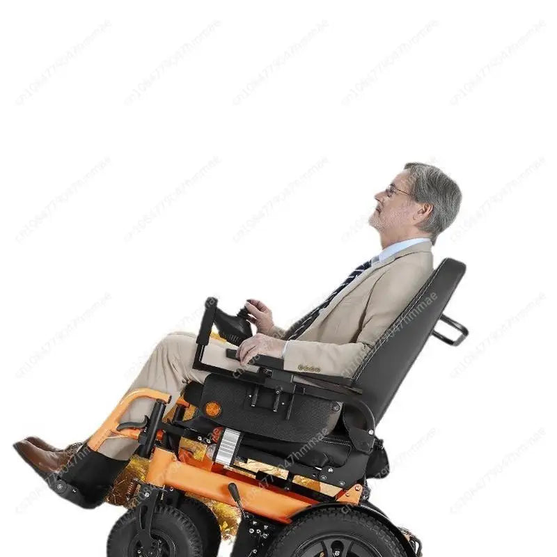 كرسي متحرك كهربائي رياضي لكبار السن، ذكي، أوتوماتيكي بالكامل، خفيف الوزن، قابل للطي، للمعاقين، سكوتر رباعي العجلات لجميع التضاريس