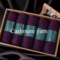 Fil de laine d'alpaga et cachemire, 500 g/ensemble, pour vêtements au Crochet, chapeaux, gants, moyennement épais, 3 plis, fil de laine tricoté à la main de haute qualité, gonflé