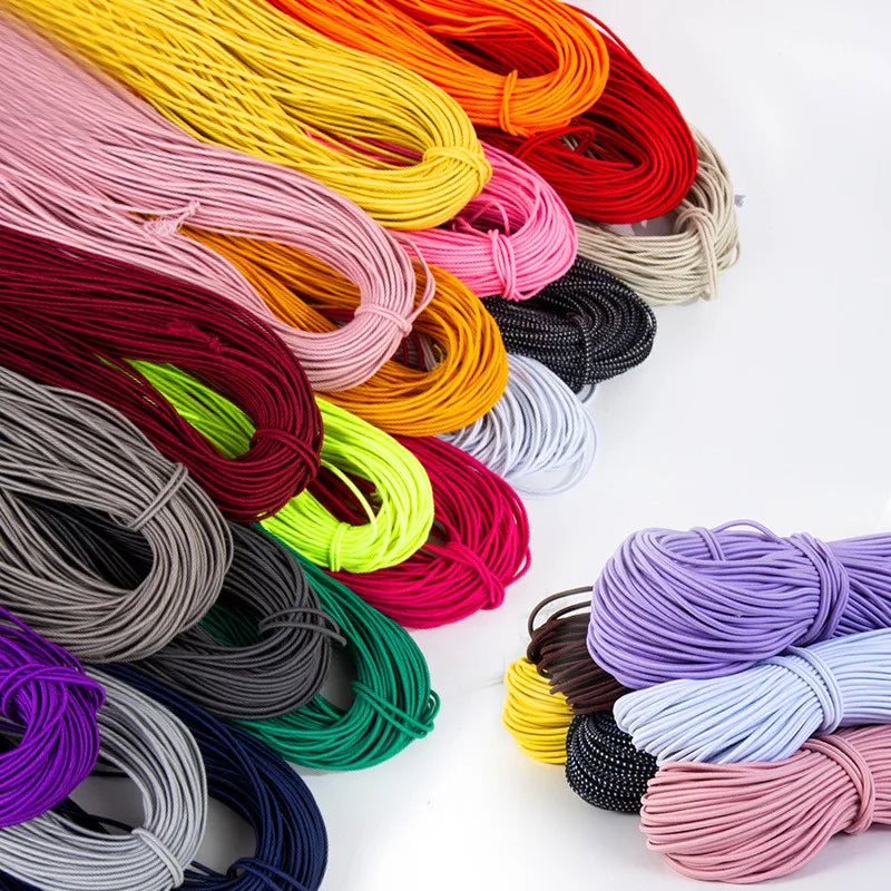 Bande élastique 1.0/ 1.2/ 1.5/ 2.0/ 2.5mm, fil élastique, perles faites à la main pour la fabrication de bijoux, accessoires de couture, bricolage