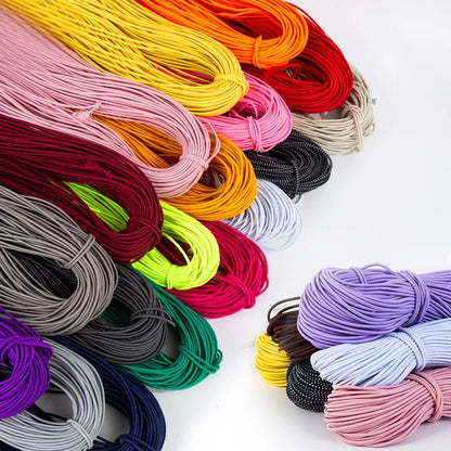 Bande élastique 1.0/ 1.2/ 1.5/ 2.0/ 2.5mm, fil élastique, perles faites à la main pour la fabrication de bijoux, accessoires de couture, bricolage