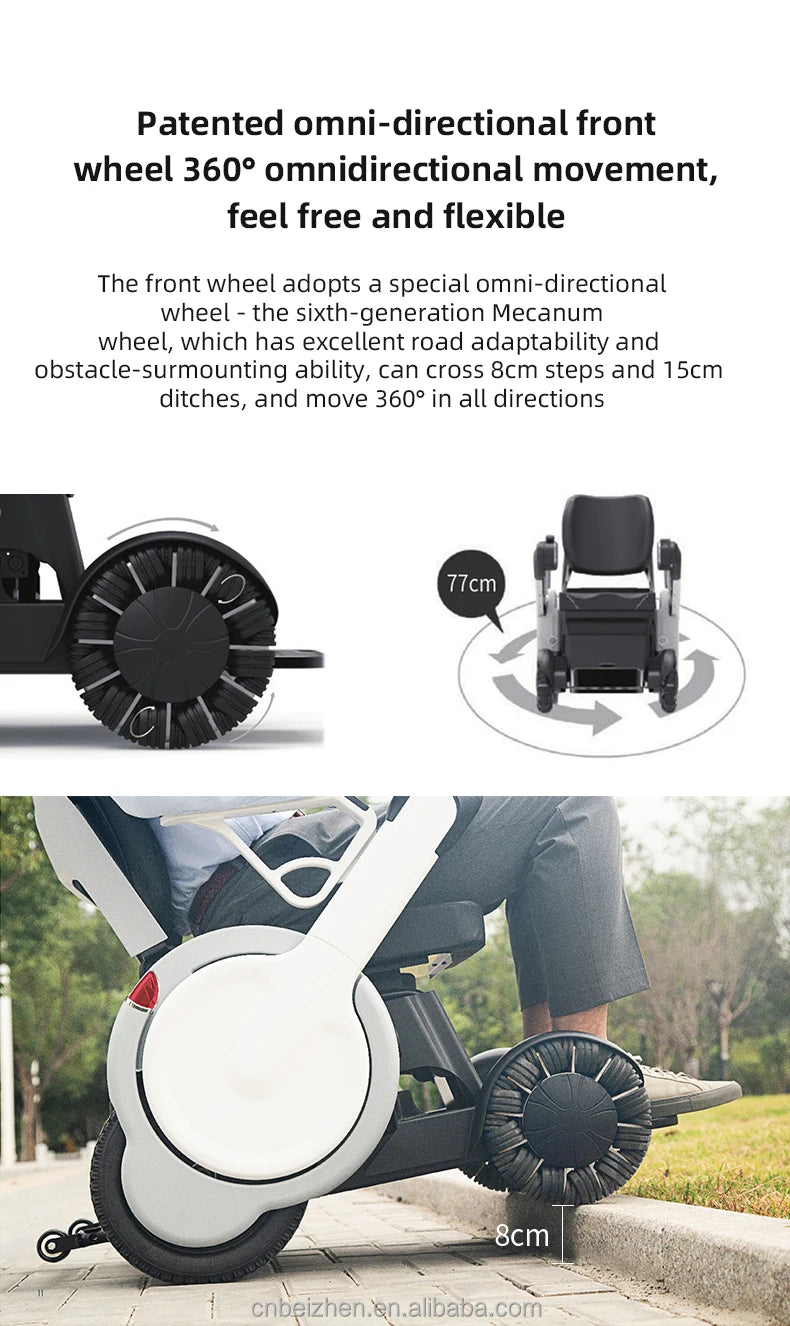 Fauteuil roulant électrique - pour la chaise robot de mobilité handicapée pour personnes handicapées