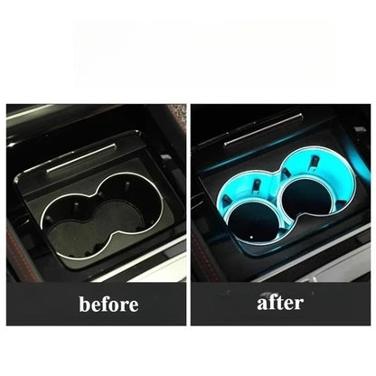 Tapis de tasse avec lumière ambiante pour XPeng Xiaopeng G6 G9 P7 P5 G3 2025 2024 2023, Modification intérieure pour XPeng G6 G9 P7 P5 G3