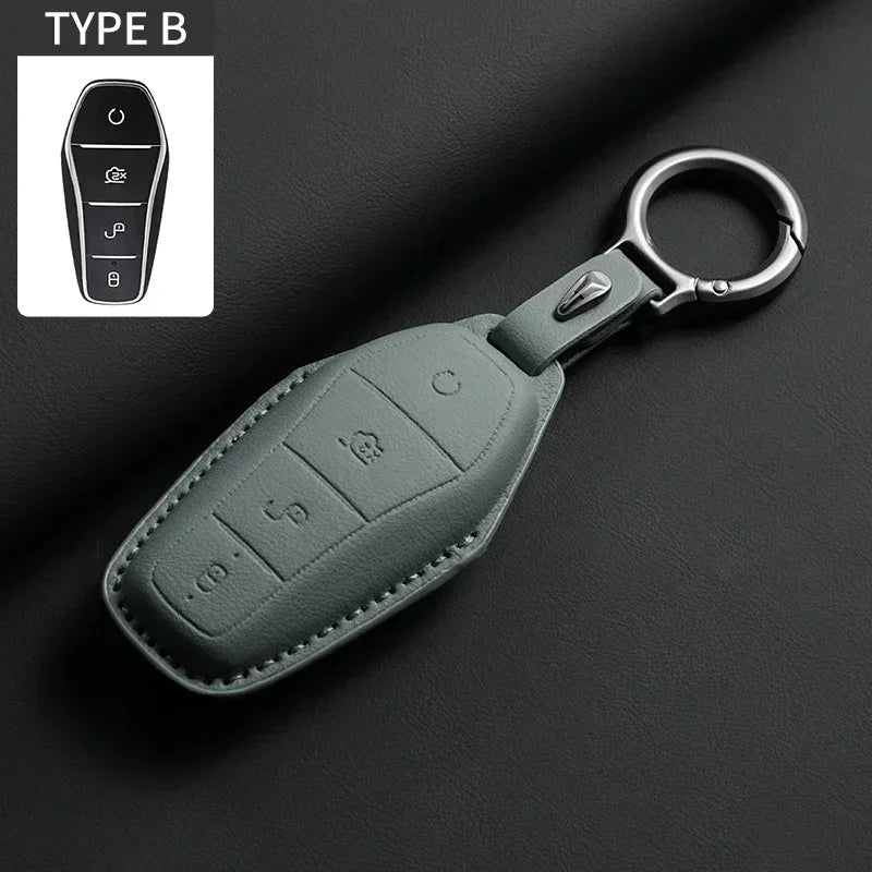 Étui de protection pour clé de voiture, support pour BYD Han Ev Tang Dm Qin PLUS Song Pro MAX Yuan DolDave E2, protecteur de clé automatique, accessoires de voiture