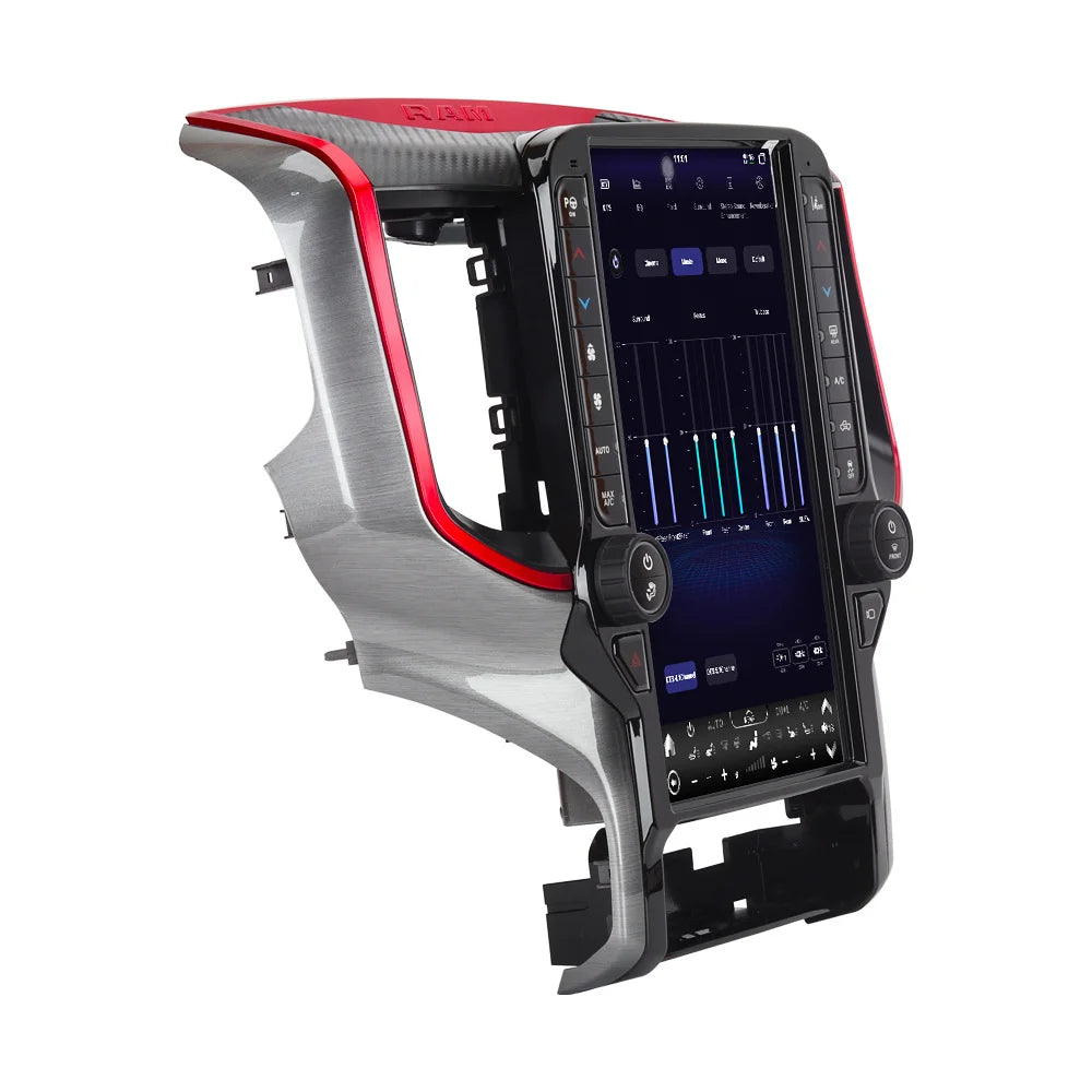 Autoradio Android 13 de 13.6 pouces, pour Dodge RAM 1500 2500 3500 2019 ~ 2022, lecteur multimédia stéréo automatique, écran tactile, unité principale GPS