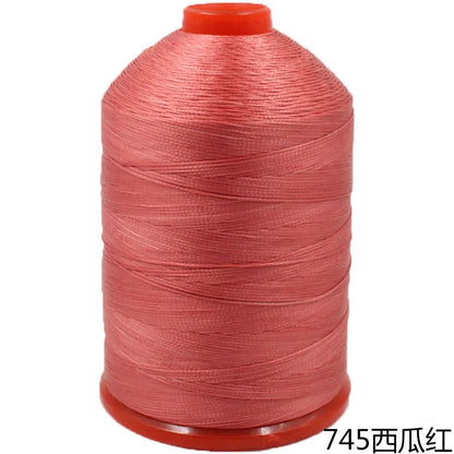 Fil de Cuir Polyester à 16 Brins, Creux, Crochet Fait à la Main, Bracelet Tissé, Pompon, 1mm, 210D