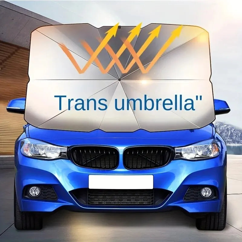 Pare-soleil pliable pour pare-brise avant de voiture, Protection UV/résistant à la chaleur, pare-soleil universel pour la Protection du tableau de bord