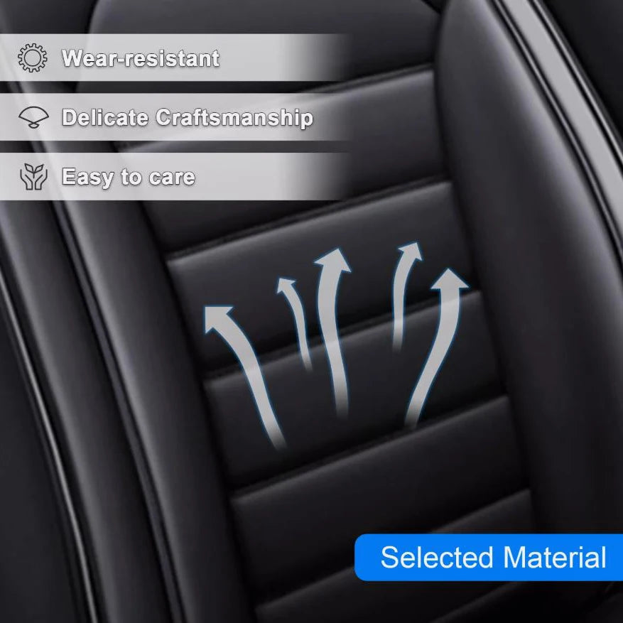 Housses de siège de voiture universelles en cuir pour Honda Civic/Accord/CR-V housse de siège de voiture en cuir PU 2/5 sièges avant et arrière berline SUV intérieur