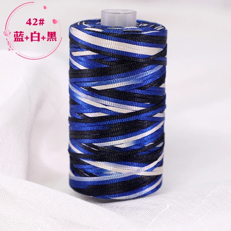 Fil de Crochet d'été en Satin, 100g/bobine, sangle conçue, fil fantaisie mélangé pour bricolage, chapeau, sac à main, pull, chapeau, 1 pièce