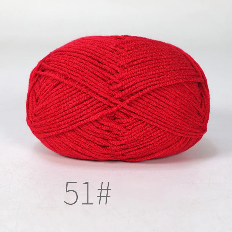 Nouveau 5 pièces 250g lait coton tricot laine fil couture teint Lanas pour Crochet artisanat pull chapeau poupées couture tricot outils