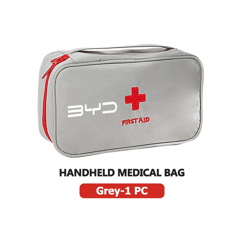 Sac de rangement de médicaments de premiers secours, Kit médical de voyage à domicile en plein air pour BYD M6 G3 G5 T3 F3 F0 S6 S7 E5 E6 L3 Tang Yuan