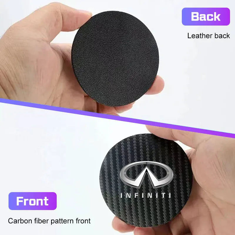 Coussin antidérapant pour tasse d'eau de voiture, 2 pièces, pour Infiniti Q50 Q60 Q70 QX50 QX60 QX70 G25 EX FX JX35, porte-bouteille, accessoires