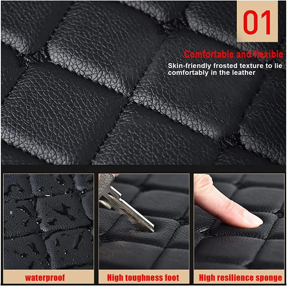 Pour Lynk & Co Z10 Z20 900 tapis de sol de voiture personnalisés tapis Auto en cuir PU imperméable pied Coche accessoire revêtement de sol