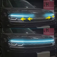 Bande lumineuse de capot de voiture à LED météore dynamique, guide universel de capot moteur, barre lumineuse décorative, lumières de sauna automatiques, feux de course de voiture, 1PC