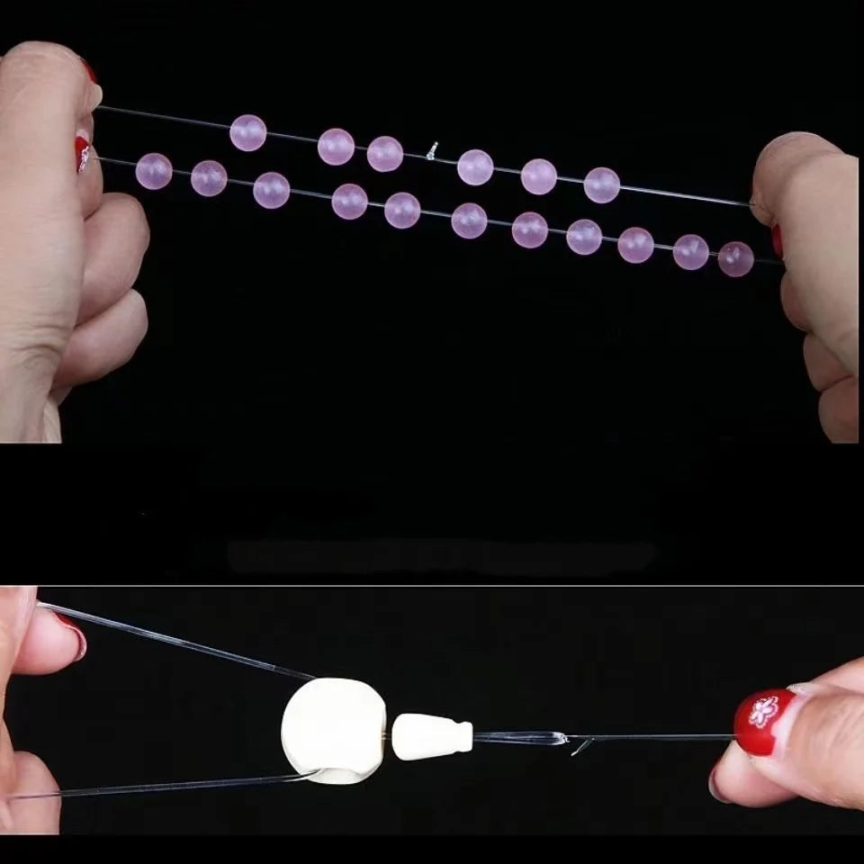 Cordon de Bracelet élastique Transparent en cristal de 100 mètres, pour la fabrication de bijoux et de colliers, fil à coudre pour bricolage