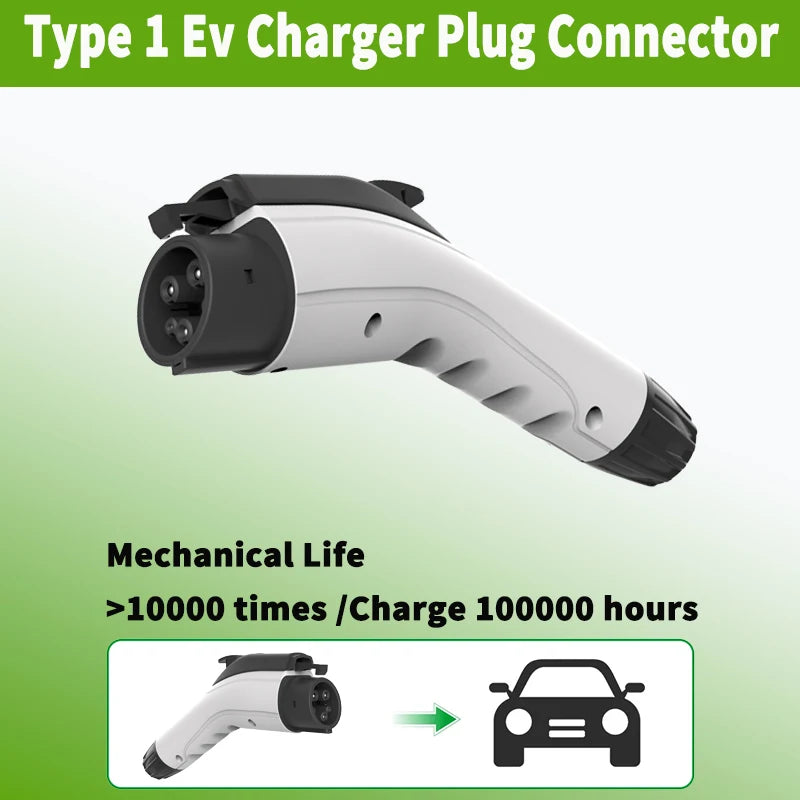 Prise de chargeur EV portable, connecteur SAE J1772, Type 1, 16A, 32A, 40A, 50A, États-Unis, voiture électrique, station de charge de véhicule, boîtier mural EVSE