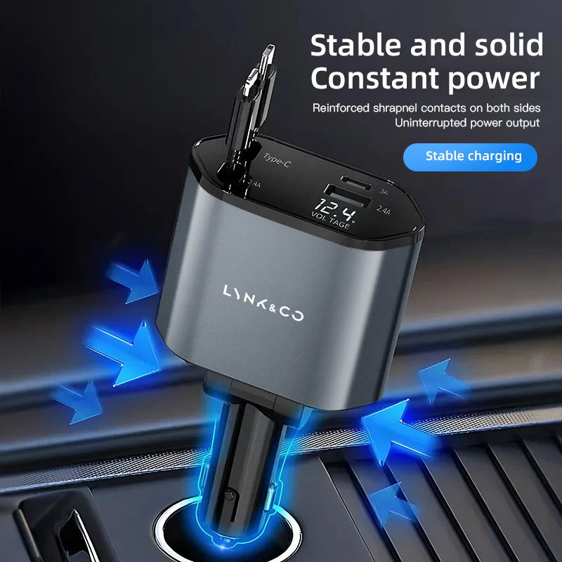 Chargeur de voiture USB type C, convertisseur de prise de charge rapide pour LYNK & CO 01 EM-P EM-F 02 Hatchback 03 05 06 PHEV 08 09 MHEV