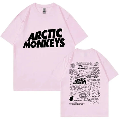 Arctic Monkey Lyrics Limited Design Graphic T Shirts pour femmes, T-shirt en coton, Rock Respzed, Harajuku, Hip Hop Trend Économie, Mode