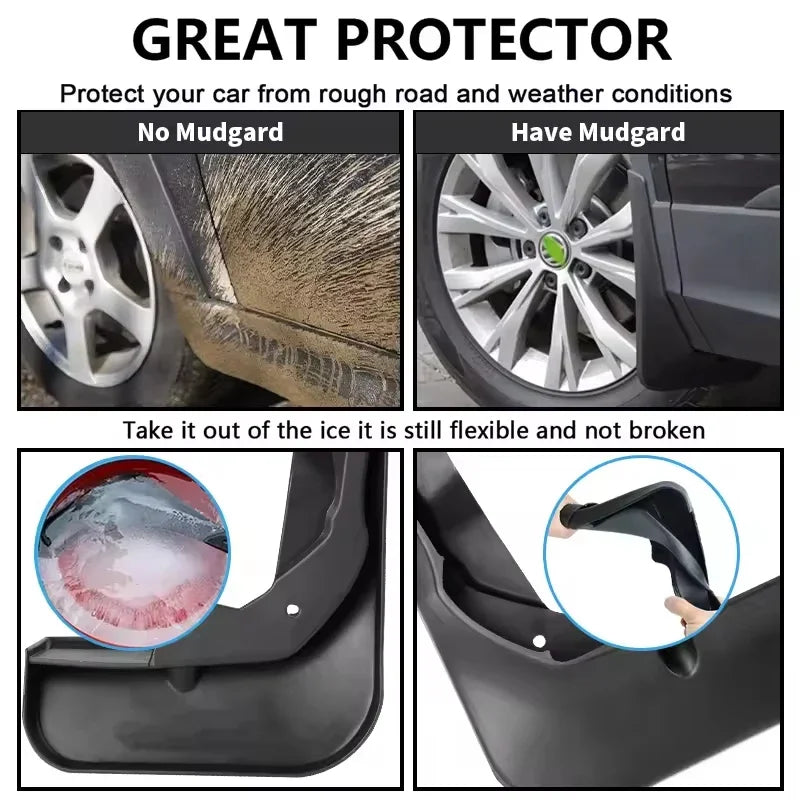 Garde-boue de pneu Automobiles, 4 pièces, étanche, empêche les éclaboussures de boue, accessoires de garniture de garde-boue de voiture pour Haval H6 2024 – 2025