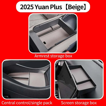 صندوق تخزين سفلي لوحدة التحكم المركزية للسيارة Byd Yuan Plus Atto 3 2022 – 2023، حقيبة تنظيم، ملحقات مقاومة للخدش والتآكل