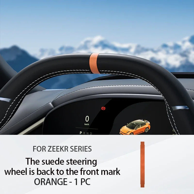 Pour ZEEKR 001/009/7X volant retour à positif étiquette Ultra-mince daim anti-rayures garniture accessoires voiture accessoires