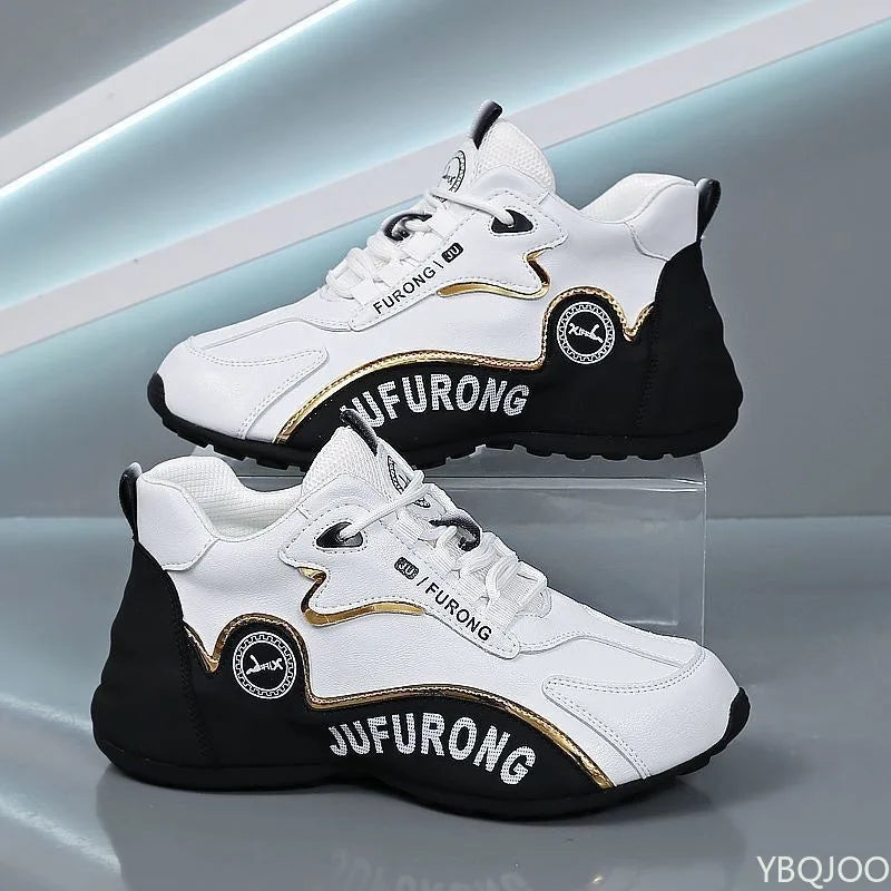 Chaussures décontractées pour hommes à semelle épaisse et rehaussante, nouvelle collection printemps-automne, grande taille, tendance niche, polyvalentes, style sportif
