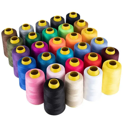 Fil à coudre en Polyester solide et Durable, 1300 Yards, Machine à coudre professionnelle, broderie à domicile, couture, réparation