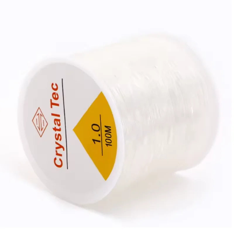 Fil élastique 100 m/rouleau, 2 pièces, fil de Bracelet à la mode pour Bracelet à main, fil de perles à rebond élevé pour la couture